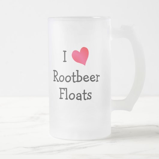 I Liebe Rootbeer Floats Mattglas Bierglas (Rechts)