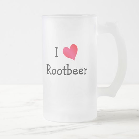 I Liebe Rootbeer Mattglas Bierglas (Rechts)