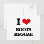 I Liebe ROOTS REGGAE Postkarte (Vorne/Hinten)