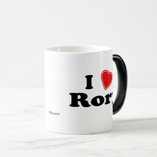 I Liebe Rory Verwandlungstasse (VorderseiteRechts)