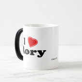 I Liebe Rory Verwandlungstasse (Vorderseite Links)
