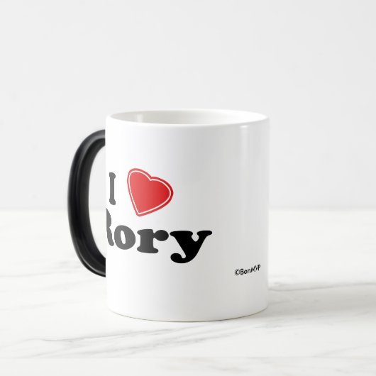 I Liebe Rory Verwandlungstasse (Vorderseite Links)