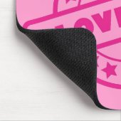 I Liebe-Rosa Mousepad (Ecke)