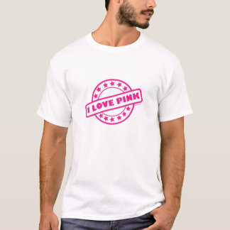 I Liebe-Rosa T-Shirt