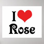 I LIEBE ROSE POSTER (Vorne)