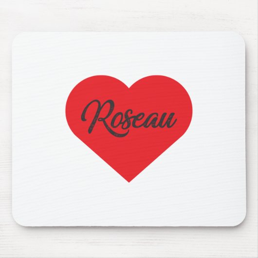 I Liebe Roseau - Dominica Mousepad (Vorne)