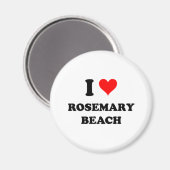 I Liebe Rosemary Beach Florida Magnet (Vorderseite/Rückseite)