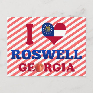 I Liebe Roswell, Georgien Postkarte