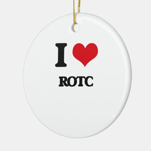 I Liebe Rotc Keramik Ornament (Links)