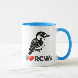 I Liebe-Rote-cockaded Spechte Tasse
