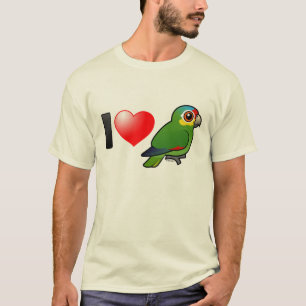 I Liebe Rote-lored Amazonas T-Shirt