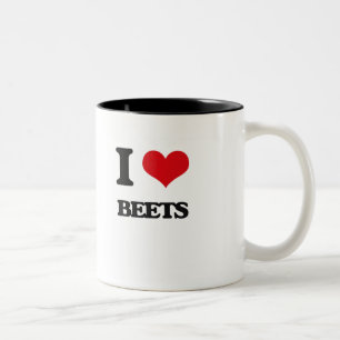 I Liebe-rote Rüben Zweifarbige Tasse
