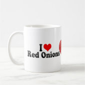 I Liebe-rote Zwiebeln Kaffeetasse (Links)