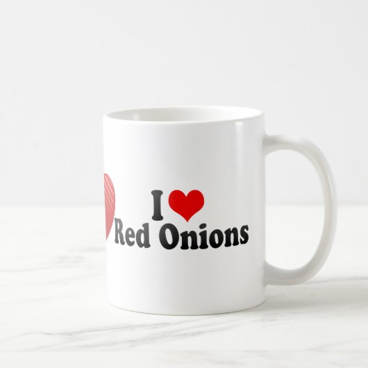 I Liebe-rote Zwiebeln Kaffeetasse (Rechts)
