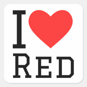 I Liebe roter Aufkleber