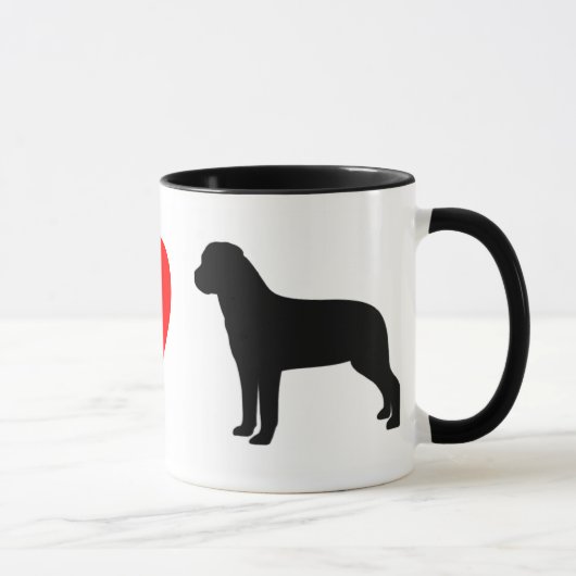 I Liebe Rottweilers Tasse (Rechts)