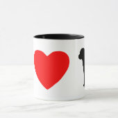 I Liebe Rottweilers Tasse (Zentrum)