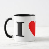 I Liebe Rottweilers Tasse (Links)