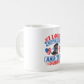 I Liebe Rottweilers und USA Kaffeetasse (Vorderseite Links)
