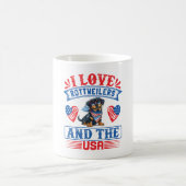 I Liebe Rottweilers und USA Kaffeetasse (Mittel)
