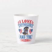 I Liebe Rottweilers und USA Milchtasse (Vorderseite)