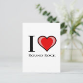 I Liebe Round Rock Postkarte (Stehend Vorderseite)