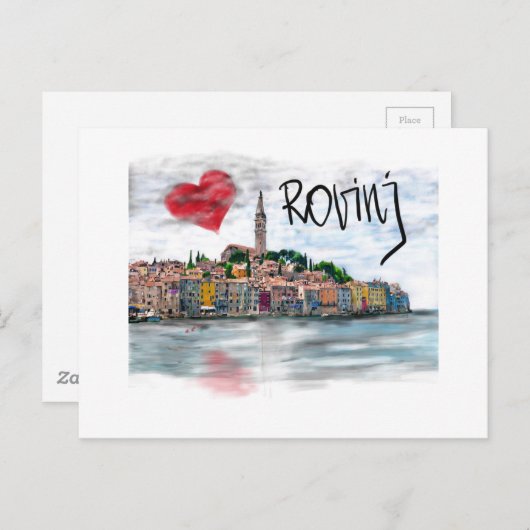 I Liebe Rovinj Postkarte (Vorne/Hinten)