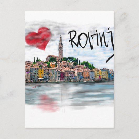 I Liebe Rovinj Postkarte (Vorderseite)