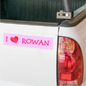 I Liebe Rowan Autoaufkleber (Auf Lkw)