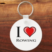 I Liebe Rowing Schlüsselanhänger (Vorderseite)