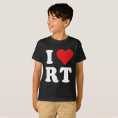 I Liebe RT Initials I Heart R.t. Vorname R T-Shirt (Vorne ganz)