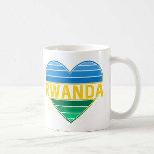 I Liebe Ruanda, ruandisches ruandisches Herz Kaffeetasse