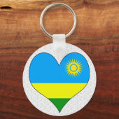 I Liebe Ruanda Schlüsselanhänger (Vorderseite)