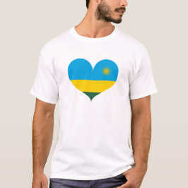 I Liebe Ruandas Flagge T-Shirt