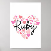 I Liebe Ruby Poster (Vorne)