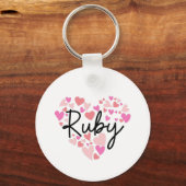 I Liebe Ruby Schlüsselanhänger (Vorderseite)
