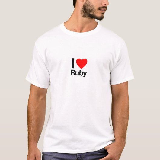 i Liebe ruby T-Shirt (Vorderseite)