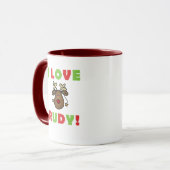 I Liebe Rudy Reindeer Tasse (Vorderseite Links)