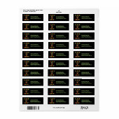 I Liebe Rudy Rücksendeadressen-Aufklebers (Vorne)