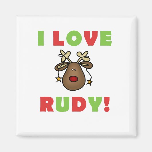 I Liebe Rudy Tshirts and Gifts Magnet (Vorne)