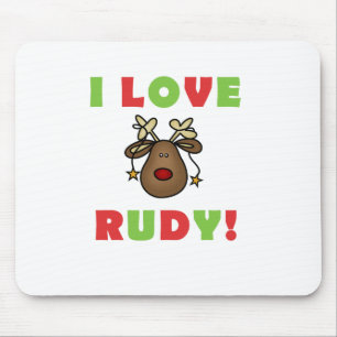 I Liebe Rudy Tshirts and Gifts Mousepad