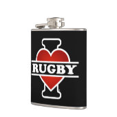 I Liebe-Rugby Flachmann (Links)