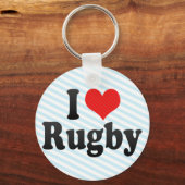 I Liebe Rugby Schlüsselanhänger (Vorderseite)