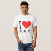 I Liebe Rugby T-Shirt (Vorne ganz)