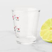 I Liebe Rum, neuartiger Rum trinkt Shotglas Schnapsglas (Rechts)