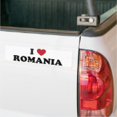 I Liebe Rumänien Autoaufkleber (Auf Lkw)