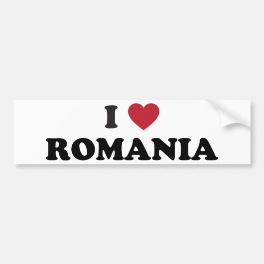 I Liebe Rumänien Autoaufkleber (Vorne)