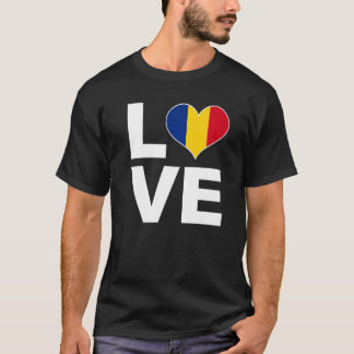 I Liebe Rumänien Herzenflagge Rumänien T-Shirt