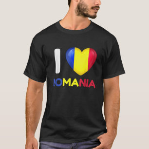 I Liebe Rumänien Herzlich Willkommen Rumänien Fami T-Shirt
