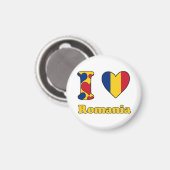 I Liebe Rumänien Magnet (Vorderseite/Rückseite)
